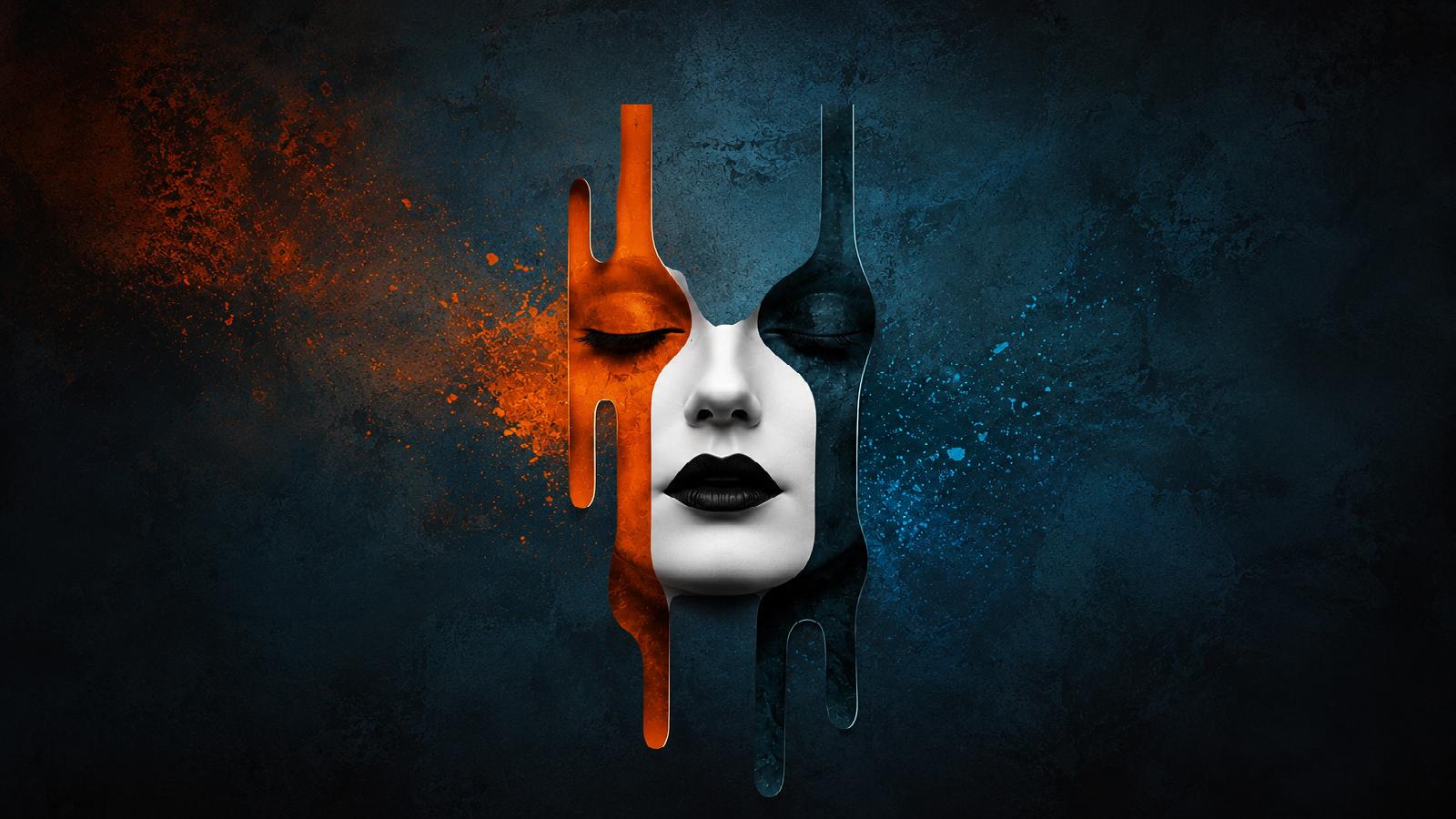 Creative color face 1600x900