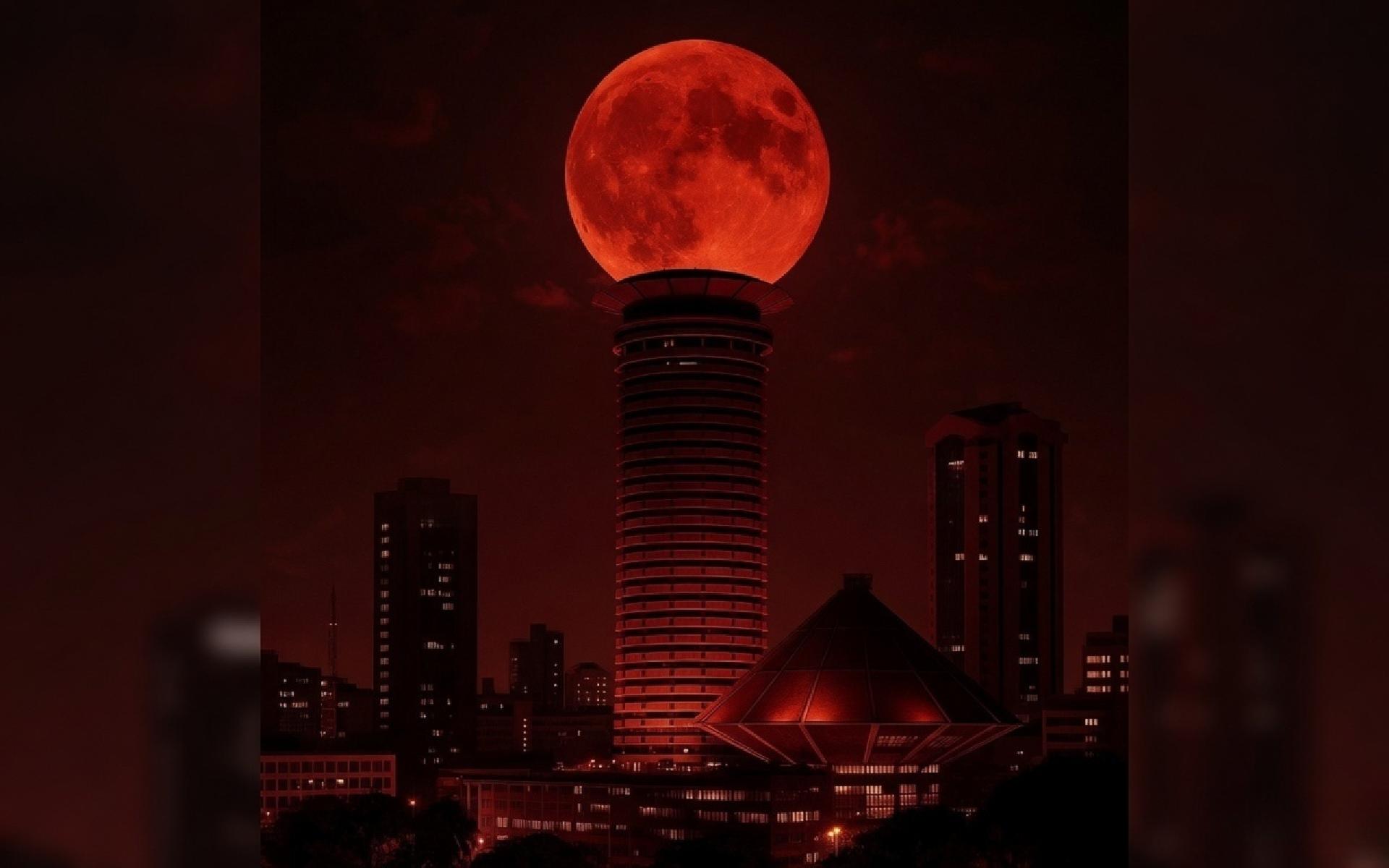Blood rising moon night 1920x1200