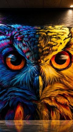 Owl wall art 240x432