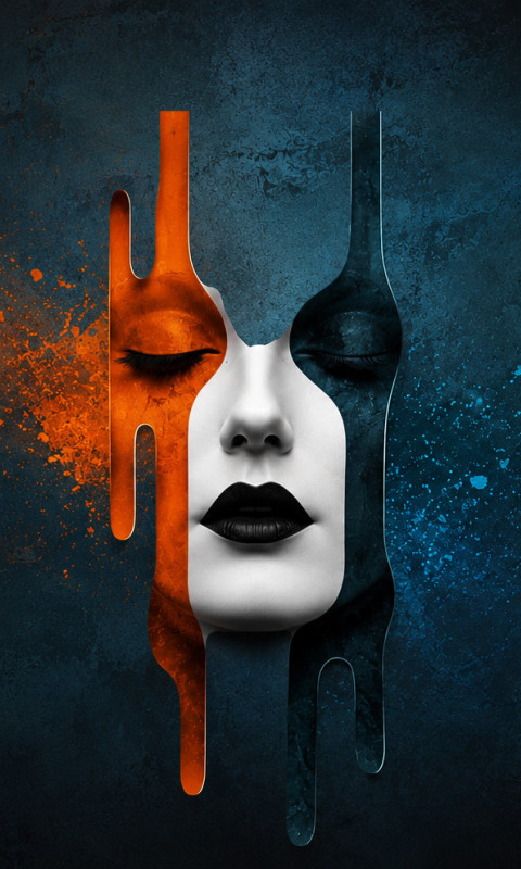 Creative color face 480x800